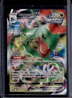 2023 Pokemon SWSH Crown Zenith Rayquaza VMAX #101/159 - Image 1