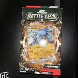 Pokemon TCG ex Battle Deck Lucario ex FACTORY SEALED 60 card set - Image 1