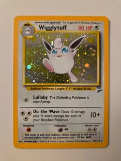 Pokemon Wigglytuff - 19/130 - Base Set 2 Holo Rare Card WOTC - Image 1