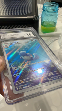 CGC 10 Wartortle 171/165 Art Rare Pokemon 151 Japanese Gem Mint - Image 2