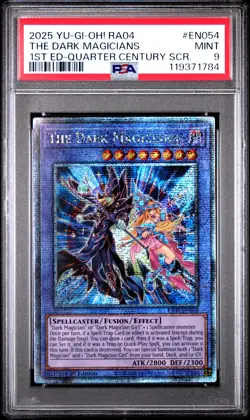 The Dark Magicians RA04-EN054 1st Edition QCR Yugioh PSA 9 *784 - Image 1