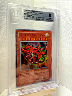 2003 YU-GI-OH Slifer the Sky Dragon Ultra Rare #GBI-001 BGS 8 Near Mint-Mint - Image 1