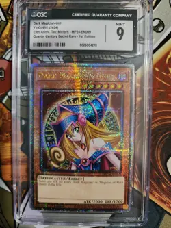 Yugioh Dark Magician Girl QCR MP24-EN009 CGC grade 9 - Image 1