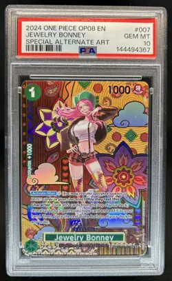 2024 One Piece Two Legends Jewelry Bonney Special Card Alt Art #ST02-007 PSA 10 - Image 1