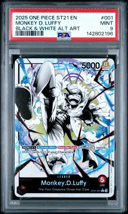 2025 ONE PIECE STARTER DECK ST21-EX GEAR 5 #001 MONKEY D. LUFFY PSA 9 - Image 1