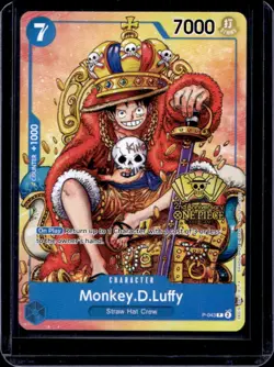 2024 One Piece 2nd Anniversary Tournament Participant Monkey D Luffy Promo P-043 - Image 1