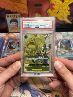 PSA 10 Edison Winner One Piece Tournament Pack Oct-Dec 2024 (OP07-100) English - Image 1