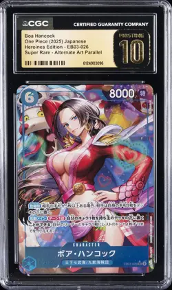 2025 ONE PIECE JPN ALT ART #EB03-026 BOA HANCOCK CGC 10 PRISTINE - Image 1