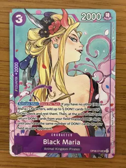 One Piece TCG Black Maria OP08-074 Illustration Box Vol.2 Promo English Foil C - Image 1