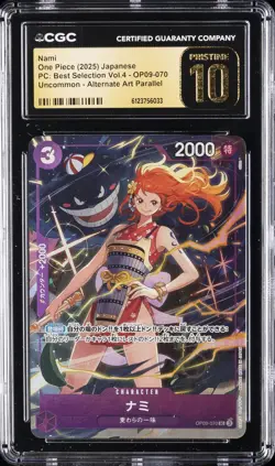 2025 ONE PIECE PC: BEST SELECTION VOL. 4 JPN #OP09-070 NAMI CGC 10 PRISTINE - Image 1