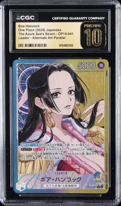 2025 ONE PIECE JPN ALT ART #OP14-041 BOA HANCOCK CGC 10 PRISTINE - Image 1