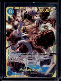 2025 One Piece Monkey.D.Luffy Secret Rare Alternative Art #OP11-118 - Image 1