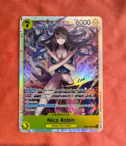 Nico Robin EB03-055 Alt Art SR One Piece Card Game Heroines Edition Foil NM - Image 1