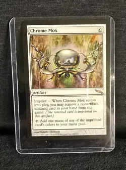 Chrome Mox Mirrodin Rare Artifact Card Magic The Gathering Near Mint - Image 1