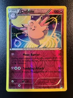 Clefable - 82/122 - XY BREAKpoint Reverse Holo Rare Pokemon Card - LP - Image 1
