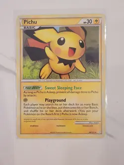 Pokemon TCG Card - Pichu Heartgold & Soulsilver 28/123 Regular Rare - NM! - Image 1