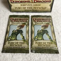 Box of 27 Sealed Booster Packs Fury ofthe Feywild D&D Fortune Cards NEW 2011 MtG - Image 4