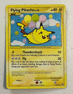 Flying Pikachu - 113/111 - Secret Rare - Rising Rivals - Pokemon HP Card - Image 1