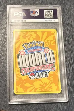 2007 Pokemon Card Gold Star Jolteon World Championship Promo Leg Ascent PSA 5 - Image 2