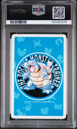 1998 POKEMON BLUE VERSION PLAYING CARDS 4 OF CLUBS #006 CHARIZARD PSA 10 - Image 2