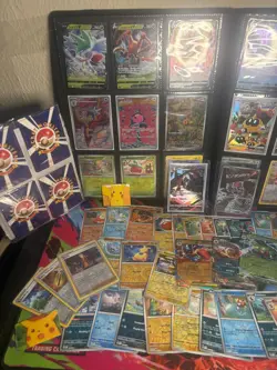 Pokemon Card Lot 150+ Multi Language + Holo/Foil +2 Top Loaders + Stickers - Image 3