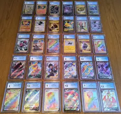 HUGE Lot of 30 CGC Graded Pokemon Cards Full Arts Etc Old Blue Label Collection! - Image 1
