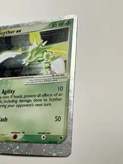 Scyther EX 102/109 w/ Holo Swirl 2003 Pokemon Card Ruby & Sapphire Rare TCG - Image 2