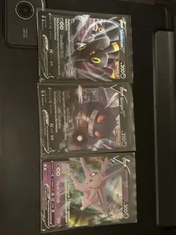 Pokemon Battle Styles Lot 3 Cards Umbreon V Gengar V Espeon V English Regular - Image 1