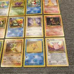Vintage 1999 Pokemon Cards Lot 25 Base Jungle Fossil LP/NM No Duplicates WOTC #A - Image 4
