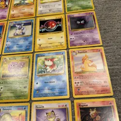 Vintage 1999 Pokemon Cards Lot 25 Base Jungle Fossil LP/NM No Duplicates WOTC #A - Image 5
