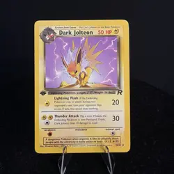Dark Jolteon 38/82 1st Edition Team Rocket Pokemon Card - Image 1