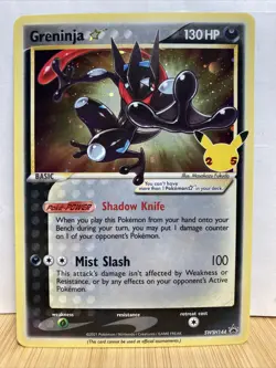 Pokemon Celebrations Promo Greninja Foil Card Rare SWSH144 - Image 1