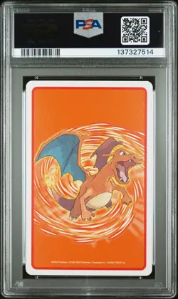 2004 POKEMON FIRERED VERSION PLAYING CARDS 8 OF DIAMONDS ARCANINE PSA 10 - Image 2