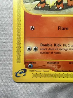 2002 Growlithe Pokemon Skyridge 62/144 E Series Card Vintage NM - Image 2