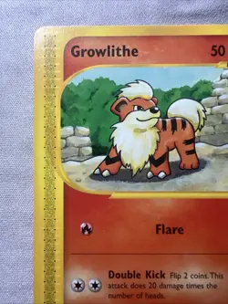 2002 Growlithe Pokemon Skyridge 62/144 E Series Card Vintage NM - Image 5