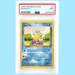 SQUIRTLE PSA 9 1999 Pokemon Game Card #63 Mint - Image 1