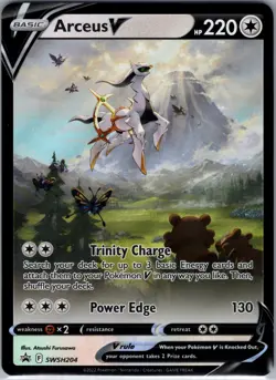 Arceus V SWSH204 SWSH: Sword & Shield Promo Cards Holo NM - Image 1