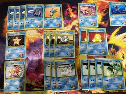 Pokemon card 57 Lot Japanese Misty's Tears Gym Heroes Trainer Starmie 1998 - Image 2