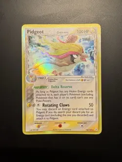 Pokemon TCG Pidgeot 14/110 Delta Species Holon Phantoms Holo Rare Card - Image 1