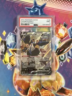 Empoleon v Alternate Art Pokemon TCG Battle Styles Card 146/163! PSA 9! - Image 1