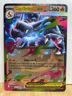 Pokemon Phantasmal Flames Mega Charizard X EX Full Art Ultra Rare Card 13/94 - Image 1