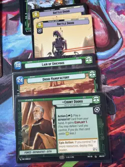 Count Dooku Star Wars Unlimited Card Deck Lot Custom Playable - Image 2