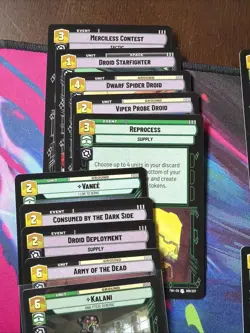 Count Dooku Star Wars Unlimited Card Deck Lot Custom Playable - Image 3