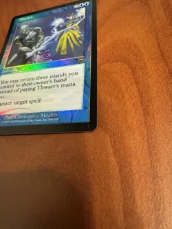 Magic: The Gathering Mercadian Masques Thwart Foil Card HEAVILY PLAYED - Image 3