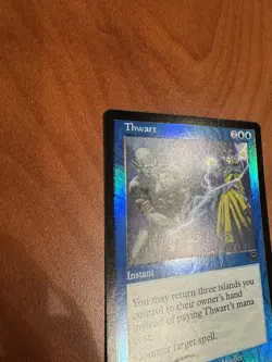 Magic: The Gathering Mercadian Masques Thwart Foil Card HEAVILY PLAYED - Image 4