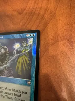 Magic: The Gathering Mercadian Masques Thwart Foil Card HEAVILY PLAYED - Image 5