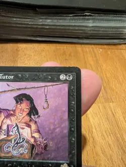 Magic: The Gathering Rhystic Tutor Rare Prophecy Sorcery Black Dan Frazier 77 - Image 3