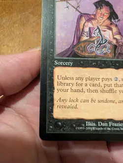 Magic: The Gathering Rhystic Tutor Rare Prophecy Sorcery Black Dan Frazier 77 - Image 5