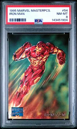 1995 MARVEL MASTERPIECES #54 IRON MAN PSA 8 - Image 1