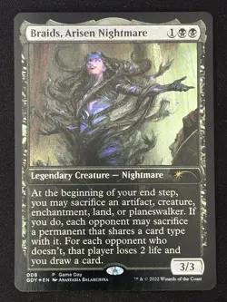 1x MTG Braids, Arisen Nightmare (Foil) - Game Day & Store Championship (GAME) #8 - Image 1